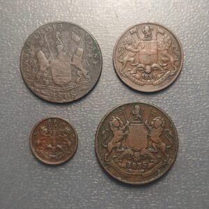 BRITISH INDIA EAST INDIA COMPANY LOTE 4 MONEDAS