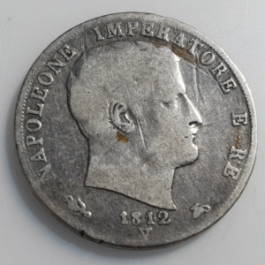 ITALIA REINO DE NAPOLEON BONAPARTE 2 LIRE 1812 V VENECIA VENEZIA BC+ ESCASA