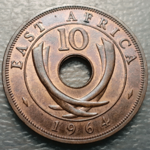 EAST AFRICA - AFRICA ORIENTAL BRITANICA 10 CENTS 1964 H SC-/SC BRILLO ORIGINAL