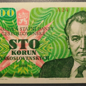 CZECHOSLOVAKIA CHECOSLOVAQUIA 100 KORUN 1989 P97 SC UNC