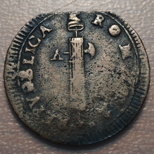 ESTADOS PAPALES I REPUBLICA ROMANA 2 BAIOCCHI A AP ANCONA