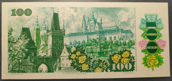 CZECHOSLOVAKIA CHECOSLOVAQUIA 100 KORUN 1989 P97 SC UNC - Imagen 2