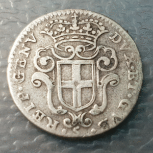 ITALIA GENOVA 5 SOLDI 1675 (SAN JUAN) MBC-