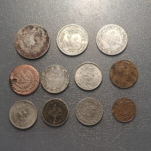 EGIPTO EGYPT TURQUIA TURKEY LOTE 11 MONEDAS