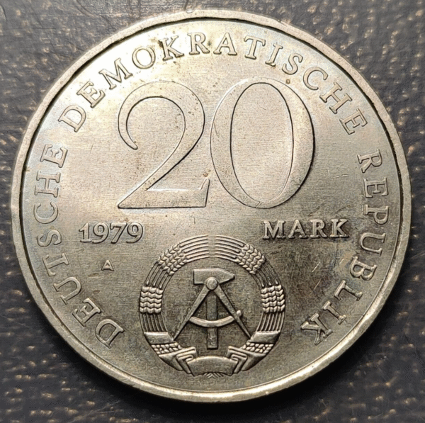 ALEMANIA DEMOCRATICA DDR EAST GERMANY 20 MARK 1979 A SC- UNC-/SC UNC - Imagen 2