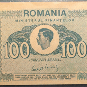 RUMANIA ROMANIA 100 LEI 1945 P78 EBC+