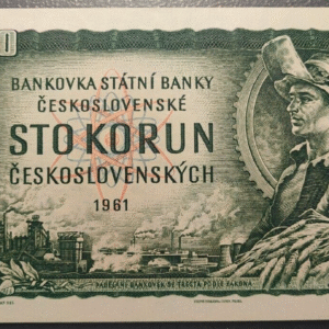 CZECHOSLOVAKIA CHECOSLOVAQUIA 100 KORUN 1961 P91e SC-