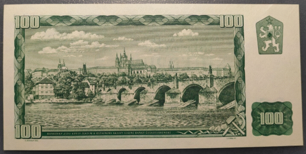 CZECHOSLOVAKIA CHECOSLOVAQUIA 100 KORUN 1961 P91e SC- - Imagen 2