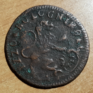 ESTADOS PAPALES VATICANO PONTIFICIO BENEDICTO XIII BOLONIA 1/2 BOLOGNINO 1725 BC