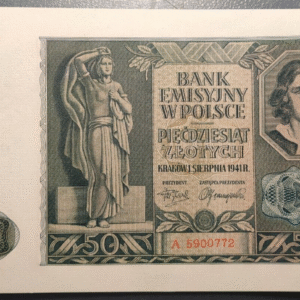 POLONIA POLAND 50 ZLOTYCH 1941 P102 SC-/SC