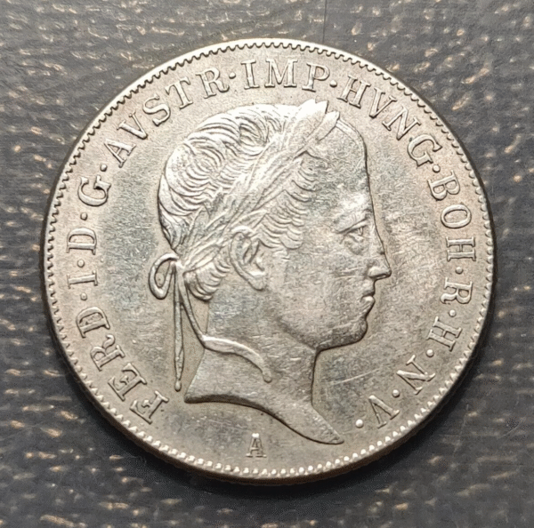 AUSTRIA FERDINAND I 20 KREUZER 1848 A