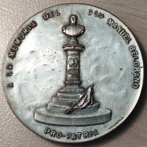 ARGENTINA MEDALLA 1899 MONUMENTO AL GENERAL MANUEL BELGRANO