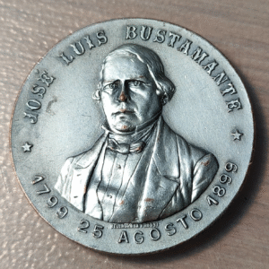 ARGENTINA MEDALLA 1899 JOSE LUIS BUSTAMANTE 1799-1857 ACUNACION MODERNA?