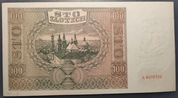 POLONIA POLAND 100 ZLOTYCH 1941 P103 SC-/SC - Imagen 2
