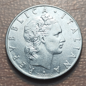 ITALIA REPUBLICA 50 LIRE 50 LIRAS 1958 MBC FECHA ESCASA