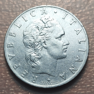 ITALIA REPUBLICA 50 LIRE 50 LIRAS 1958 MBC- FECHA ESCASA