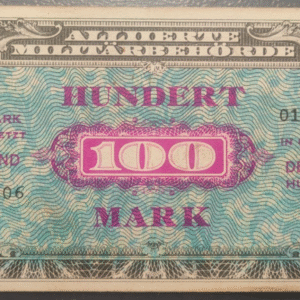 ALEMANIA GERMANY ALLIED OCCUPATION OCUPACION ALIADA 100 MARK 1944 P197a