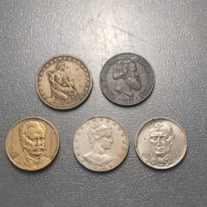 BRASIL BRAZIL LOTE 5 MONEDAS