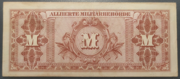 ALEMANIA GERMANY ALLIED OCCUPATION OCUPACION ALIADA 100 MARK 1944 P197a - Imagen 2