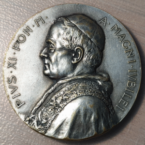VATICANO PAPA PIO XI PUERTA SANTA AÑO SANTO JUBILEO 1933-1994 BRONCE DORADO