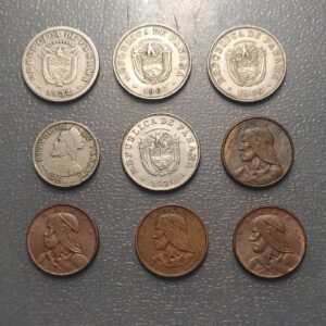 PANAMA LOTE 9 MONEDAS