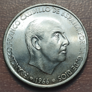 ESPAÑA ESTADO ESPAÑOL 100 PESETAS 1966 19-68 SC UNC