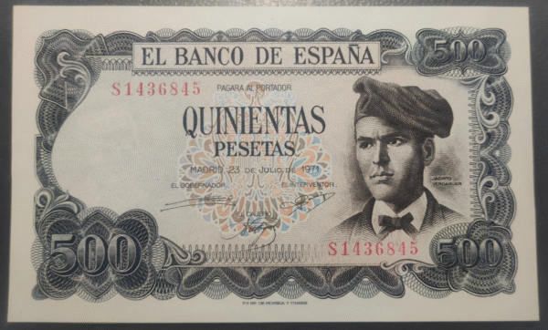 ESPAÑA 500 PESETAS 23/07/1971 153