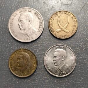 GUINEA ECUATORIAL LOTE DE 4 MONEDAS
