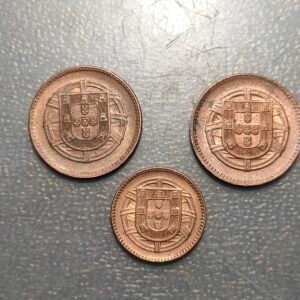 PORTUGAL LOTE DE 3 MONEDAS EBC+/SC- BRILLO ORIGINAL