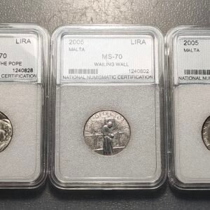MALTA ORDEN ORDER OF MALTA LOTE DE 3 MONEDAS