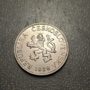 CHECOSLOVAQUIA CZECHOSLOVAKIA 5 KORUN 1938 EBC/EBC+