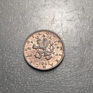 CHECOSLOVAQUIA CZECHOSLOVAKIA 50 HELLER 50 HALLEROV 1947