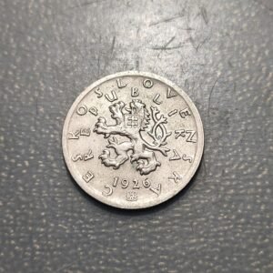 CHECOSLOVAQUIA CZECHOSLOVAKIA 50 HELLER 50 HALIEROV 1926 EBC RARA