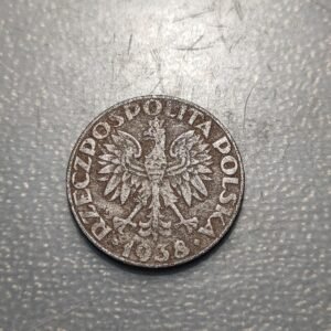 POLONIA POLAND 50 GROSZY 1938 HIERRO
