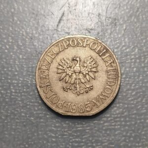 ERROR POLONIA POLAND 5 ZLOTYCH 1985 FINAL DE LISTEL ERROR