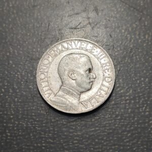 ITALIA 1 LIRA 1908 R FECHA ESCASA BC+/MBC-