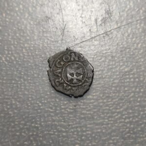 ESPAÑA ZARAGOZA CARLOS III PRETENDIENTE DINERO 1707