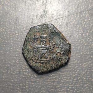 ESPAÑA CUENCA FELIPE II 2 MARAVEDIS 1582-1585