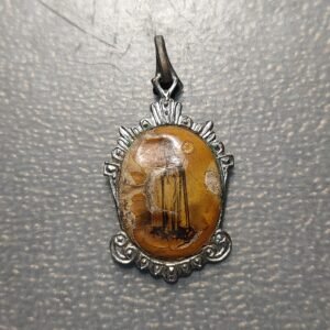 MEDALLA RELIGIOSA VIRGEN DE LOURDES MARCO NIQUELADO