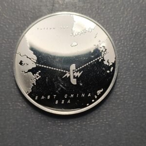 MEDALLA CHINA JAPON 1976 INAUGURACION CABLE CHINA JAPON PLATA SC UNC