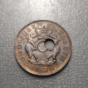 ERROR RHODESIA RODESIA & NYASALAND AGUJERO DESPLAZADO ERROR