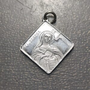 MEDALLA RELIGIOSA ALBA DE TORMES SANTA TERESA DE JESUS BASILICA ALUMINIO