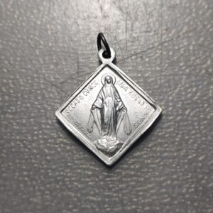 MEDALLA RELIGIOSA INMACULADA CONCEPCION ANAGRAMA SAGRADO CORAZON JESUS Y MARIA