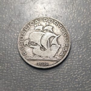 PORTUGAL 5 ESCUDOS 1932 MBC-