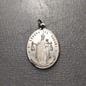 MEDALLA RELIGIOSA N.S. DEL CARMEN N.S. DEL ROSARIO PLATEADA