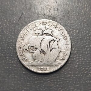 PORTUGAL 5 ESCUDOS 1932 FECHA ESCASA