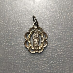 MEDALLA RELIGIOSA ZARAGOZA VIRGEN DEL PILAR MEDALLA CALADA METAL DORADO