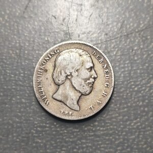 PAISES BAJOS NETHERLANDS HOLANDA WILLEM III 1/2 GULDEN 1862