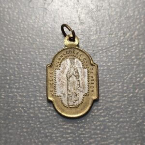 MEDALLA RELIGIOSA FRANCIA LOURDES INMACULADA CONCEPCION BASILICA DE LOURDES