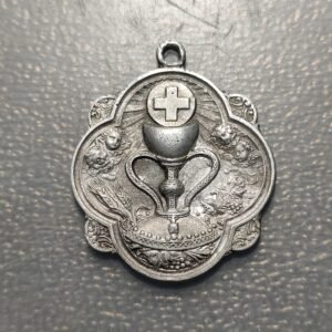 MEDALLA RELIGIOSA VALENCIA 1925 SANTO CALIZ AÑO SANTO PEREGRINACION